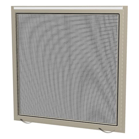 Ritescreen 42 in W x 56 in H Casement Window Screen, CA5, UltraVue Mesh, Clay CA5-A22-MSUV-L00-H56-W42